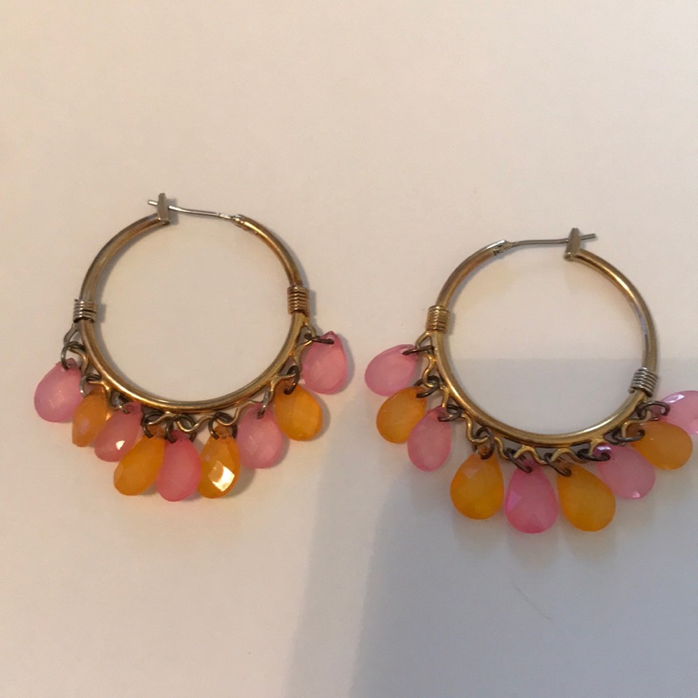 Gold hoop earrings